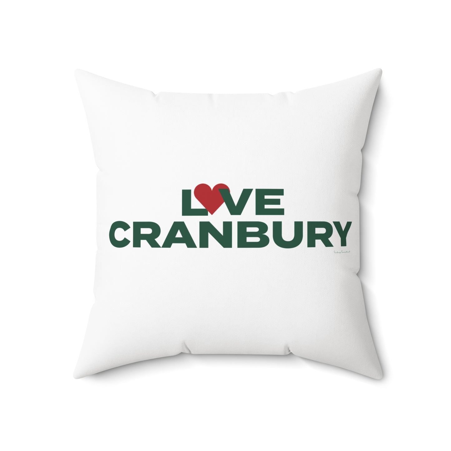 Love Cranbury Spun Polyester Square Pillow