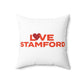 Love Stamford Spun Polyester Square Pillow