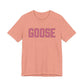 Goose Zip Code Pink & Black Unisex Jersey Short Sleeve T-Shirt