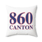 860 Canton Red, White & Blue Spun Polyester Square Pillow