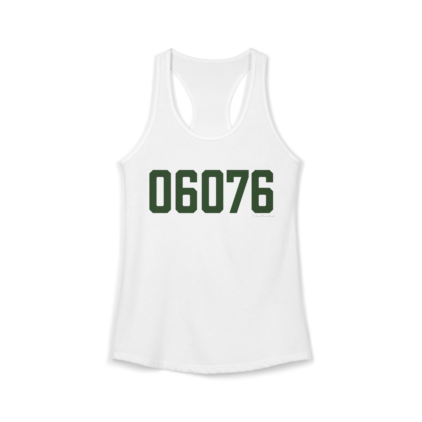 06076 UnionConnecticut Zip Code Women's Ideal Racerback Tank