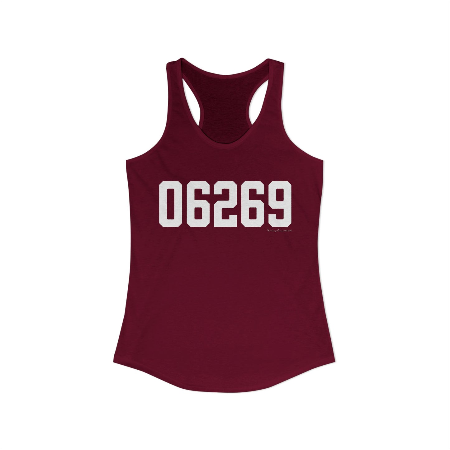06269 Storrs CT Zip Code Women's Ideal Racerback Tank Top