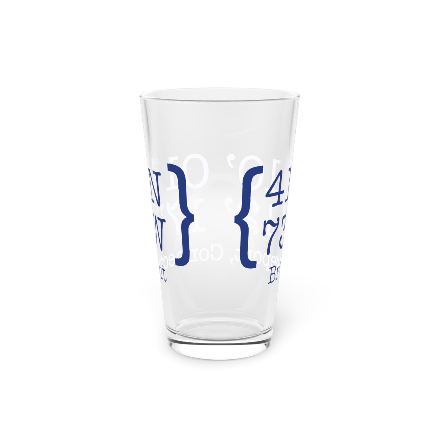 Bridgeport Coordinates Pint Glass, 16oz