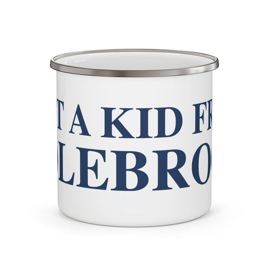 Just a kid from Colebrook Enamel Camping Mug