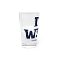 I Heart WSPT Pint Glass, 16oz