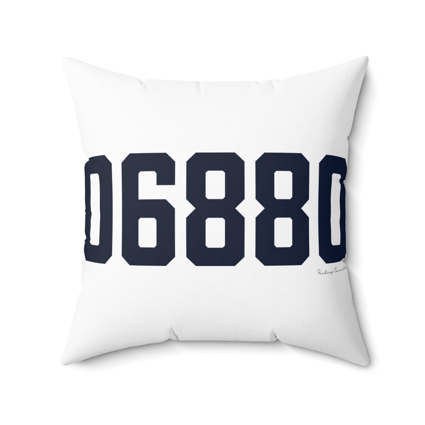 06880 Westport Connecticut Zip Code Spun Polyester Square Pillow