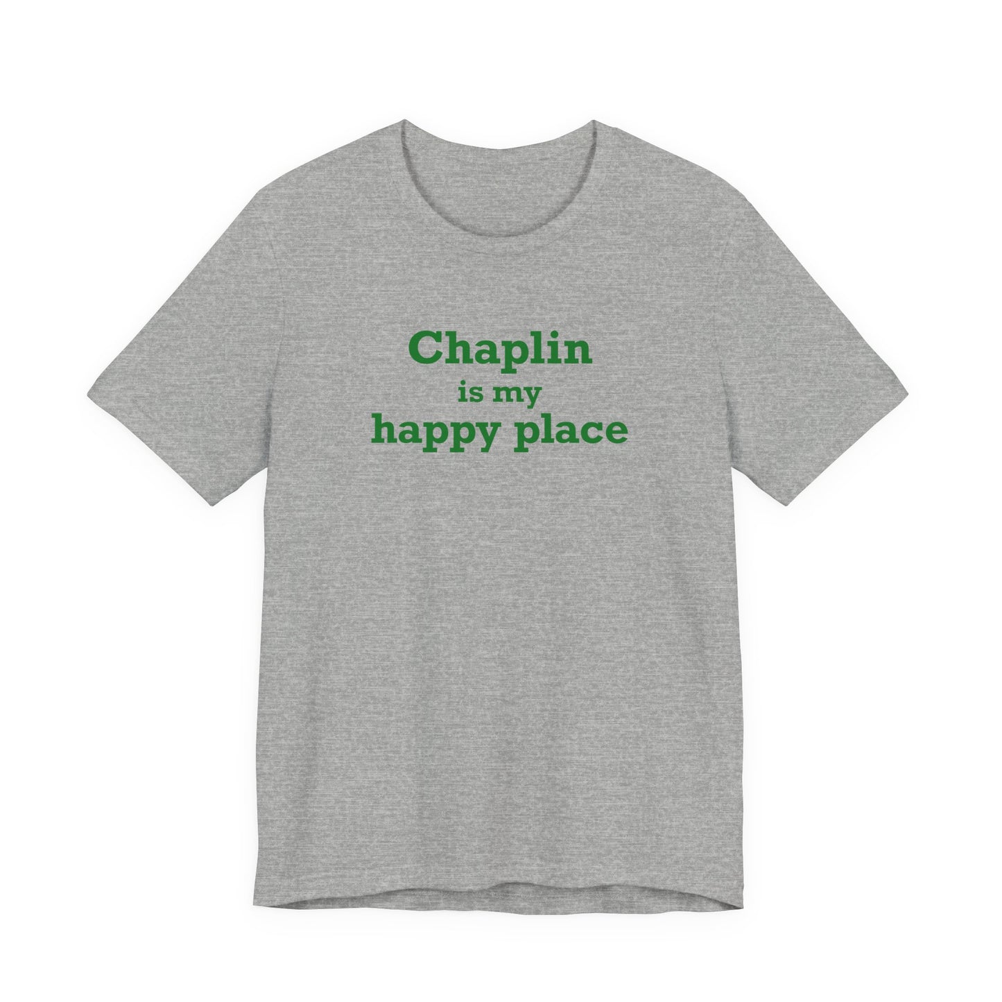 Chaplin is My Happy Place Unisex Jersey Short Sleeve T-Shirt