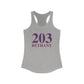 203 Bethany Red White & Blue Women's Ideal Racerback Tank Top