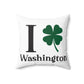 I Clover Washington Spun Polyester Square Pillow