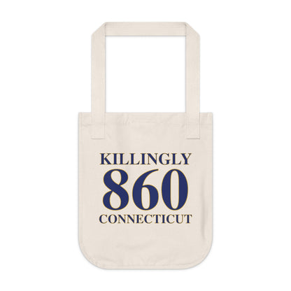 Killingly 860 Connecticut Organic Canvas Tote Bag