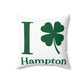 I Clover Hampton Spun Polyester Square Pillow