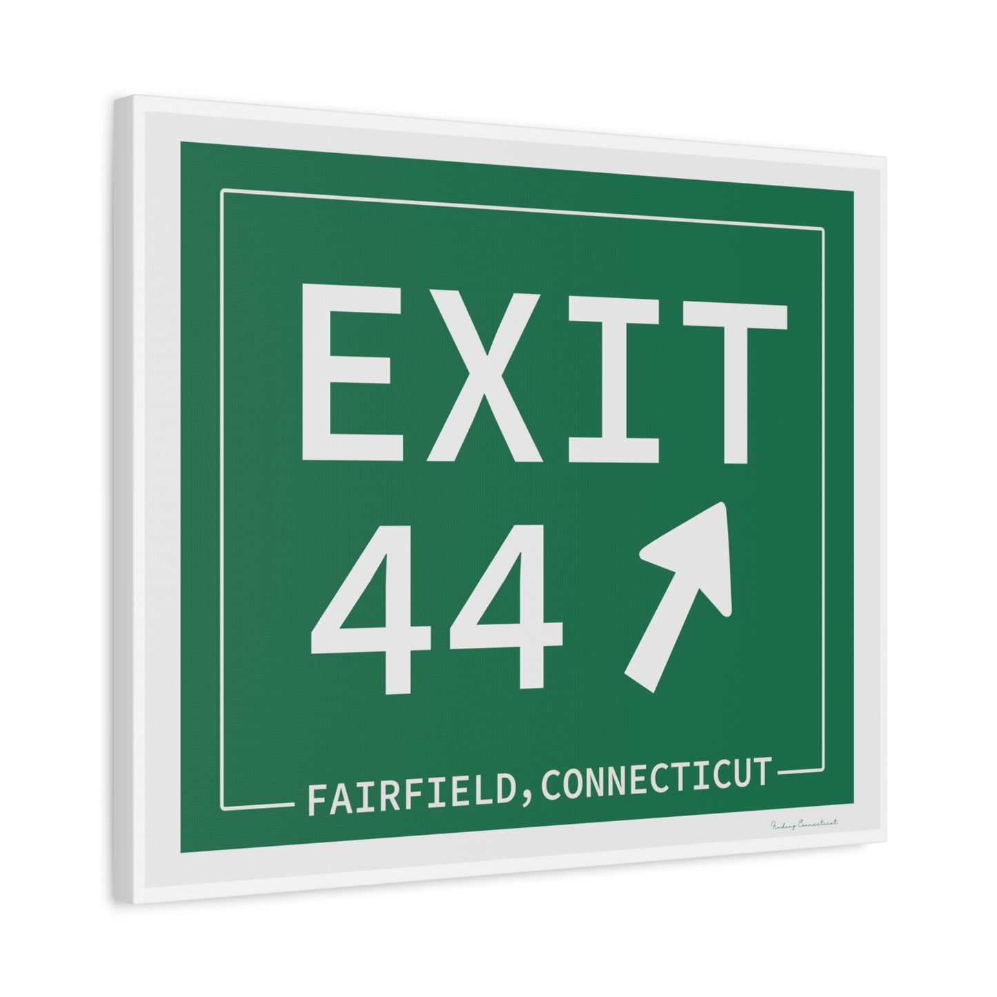 Vintage Exit 44 Merritt Parkway Sign Matte Canvas, Stretched, 1.25"