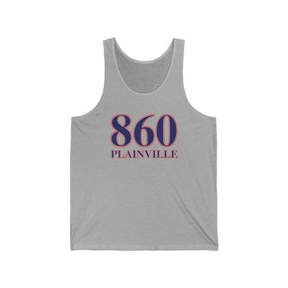 860 Plainville Red White & Blue Unisex Jersey Tank Top
