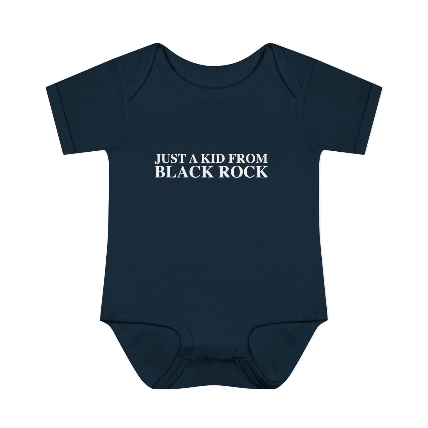 Just a kid from Black Rock Infant Baby Rib Bodysuit