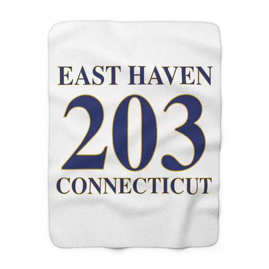 East Haven 203 Connecticut Sherpa Fleece Blanket