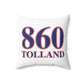 860 Union Red, White & Blue Spun Polyester Square Pillow