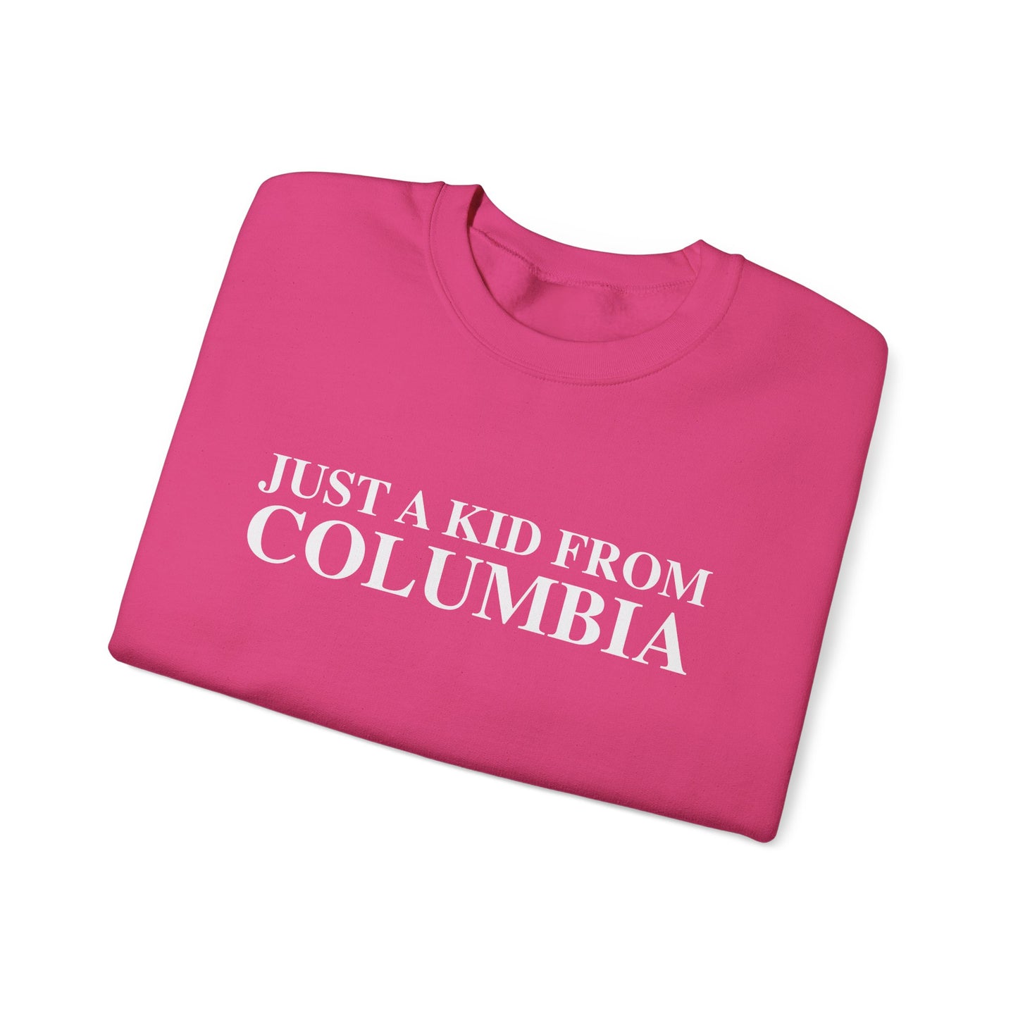 Just a kid from Columbia Unisex Heavy Blend™ Crewneck Sweatshirt