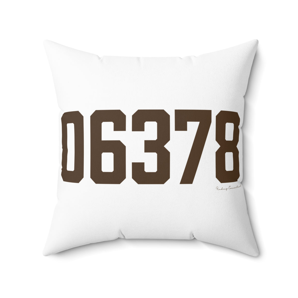 06378 Sprague Connecticut Zip Code Spun Polyester Square Pillow