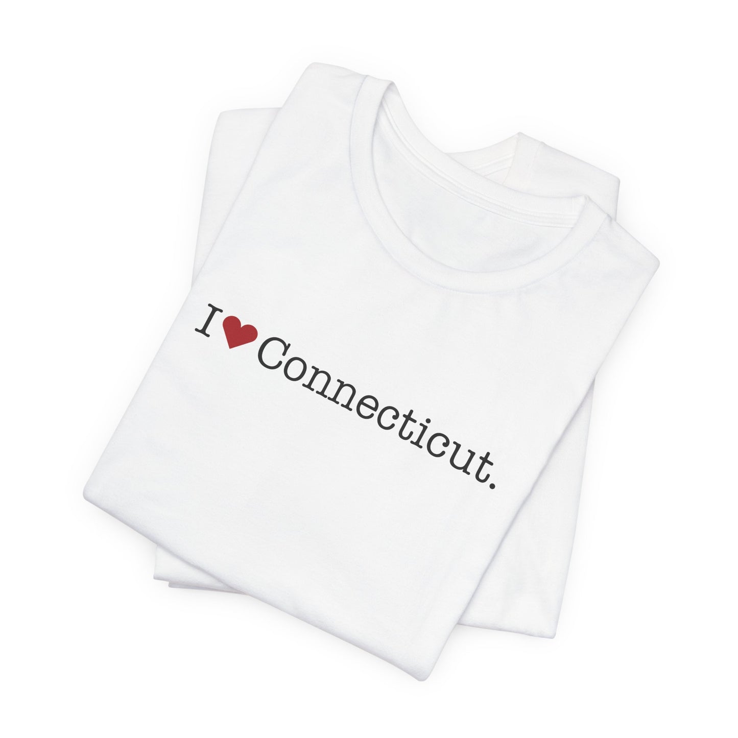 I Heart Connecticut. Unisex Jersey Short Sleeve T-Shirt