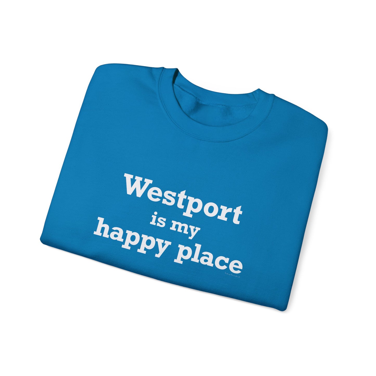 Westport Is My Happy Place Unisex Heavy Blend™ Crewneck Sweatshirt