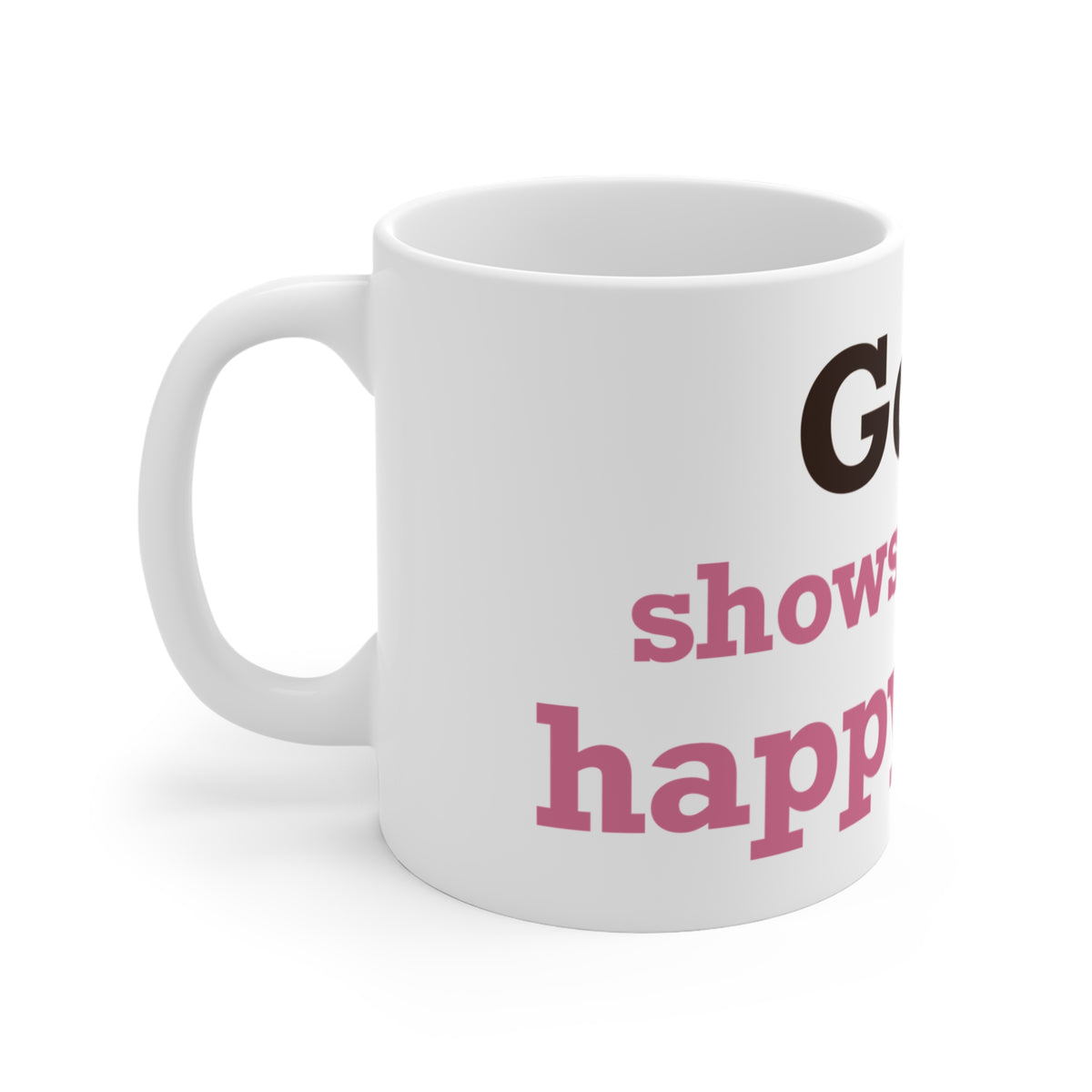 Goose Shows Are My Happy Place - Pink & Espresso Mug 11oz