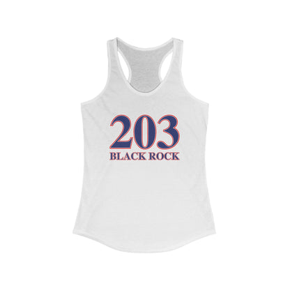 203 Black Rock Red White & Blue Women's Ideal Racerback Tank Top