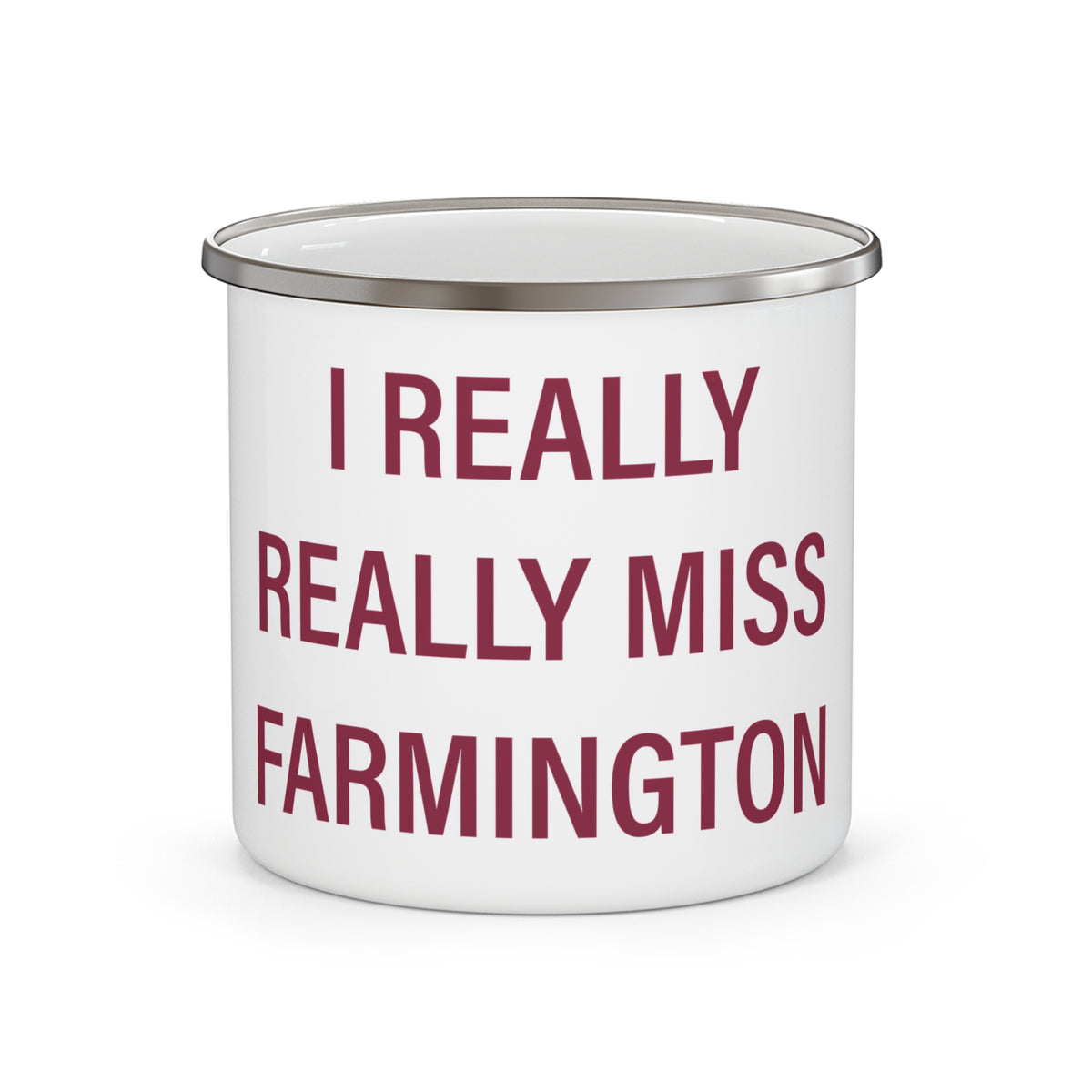 I Really Really Miss Farmington  Enamel Camping Mug