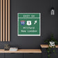 Vintage Merritt Parkway Exit 54 Sign Matte Canvas, Stretched, 1.25"