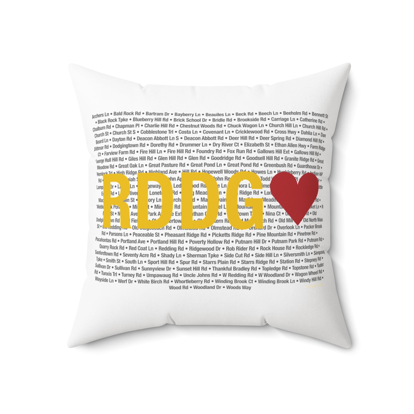 Redding Love Spun Polyester Square Pillow