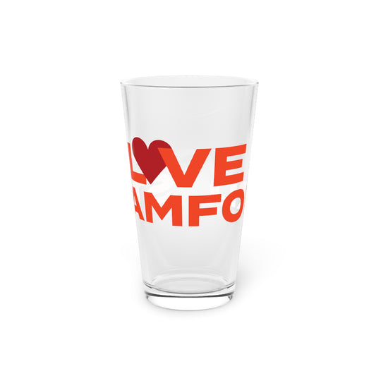 Love Stamford Pint Glass, 16oz