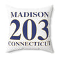 Madison 203 Connecticut Polyester Square Pillow