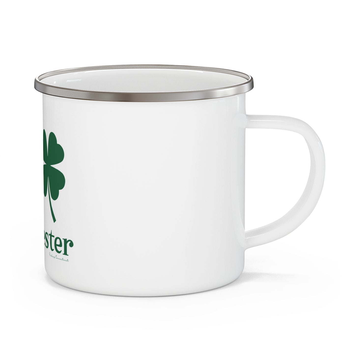 I Clover Manchester Enamel Camping Mug