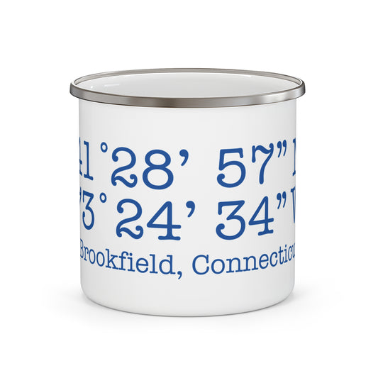 Brookfield Coordinates Enamel Camping Mug