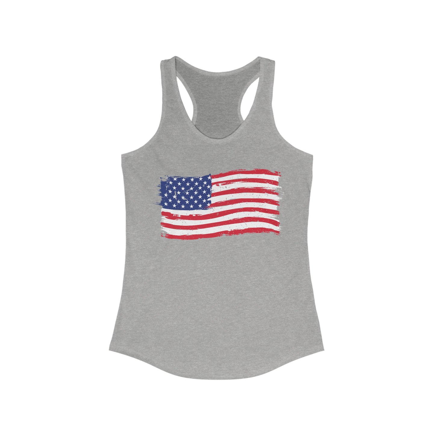 American Flag Women's Ideal Racerback Tank Top