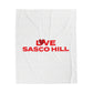 Love Sasco Hill Velveteen Plush Blanket