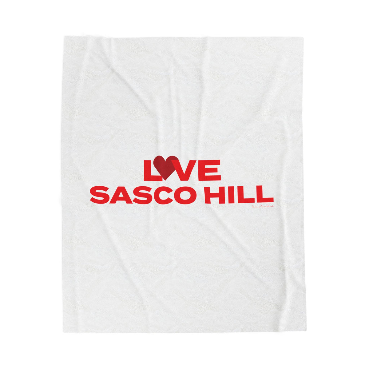 Love Sasco Hill Velveteen Plush Blanket