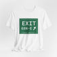 Vintage Exit 68N-E WCP Sign Unisex Jersey Short Sleeve T-Shirt