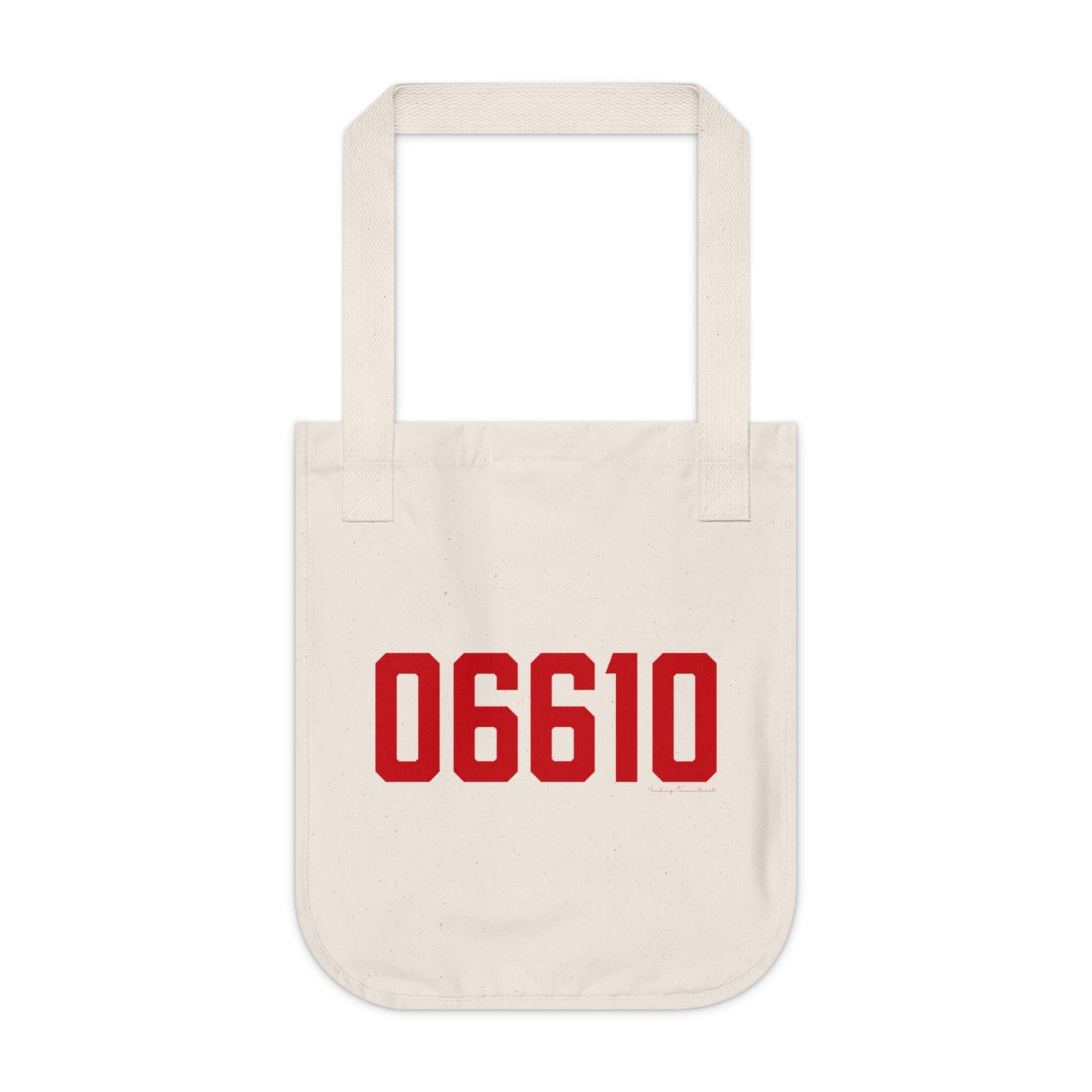 06610  Bridgeport Connecticut Zip Code Organic Canvas Tote Bag