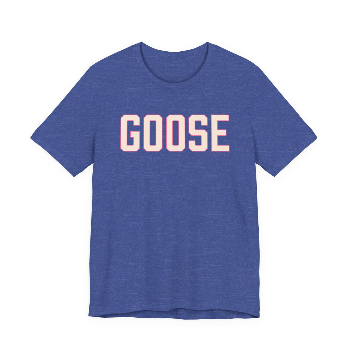 Goose Zip Code Peach and Pink Unisex Jersey Short Sleeve T-Shirt