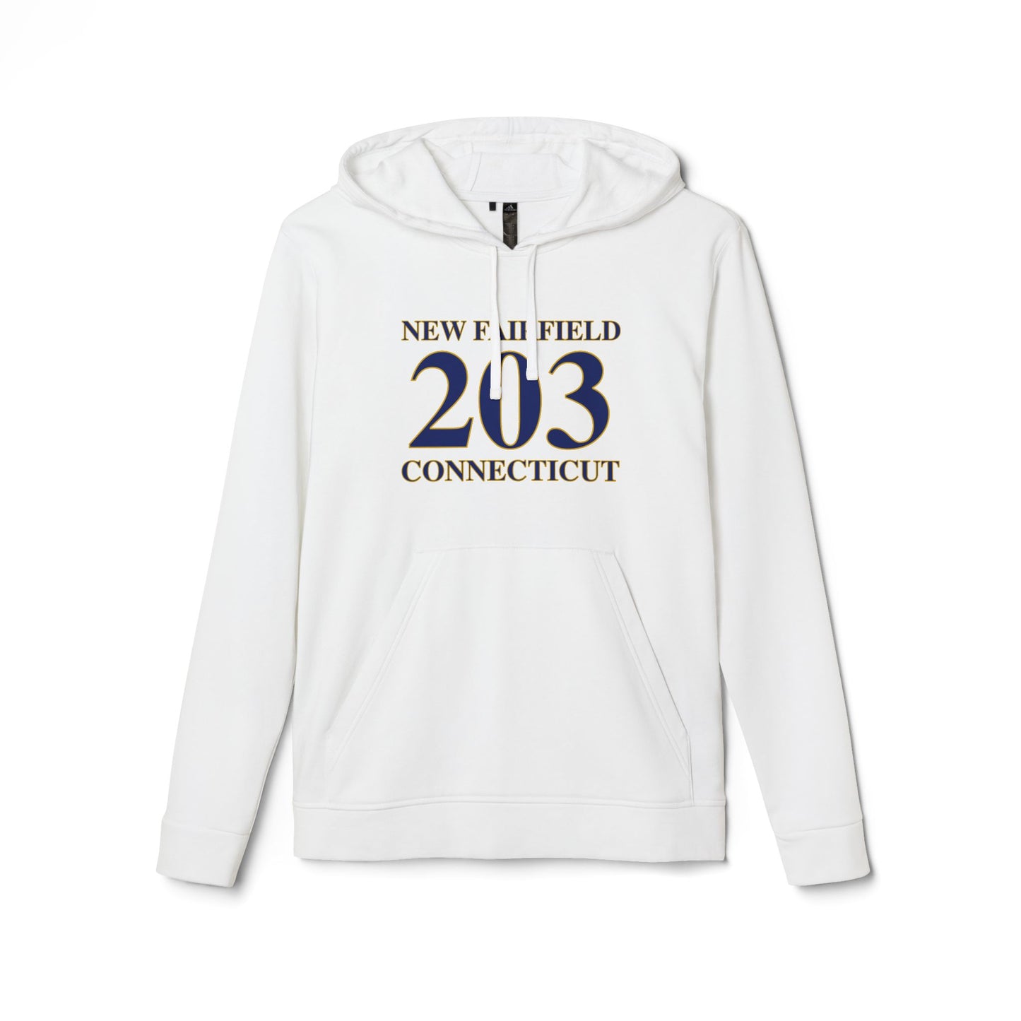 New Fairfield 203 Connecticut adidas Unisex Fleece Hoodie
