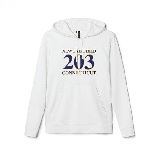 New Fairfield 203 Connecticut adidas Unisex Fleece Hoodie