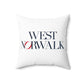 41 Tilt West Norwalk Spun Polyester Square Pillow