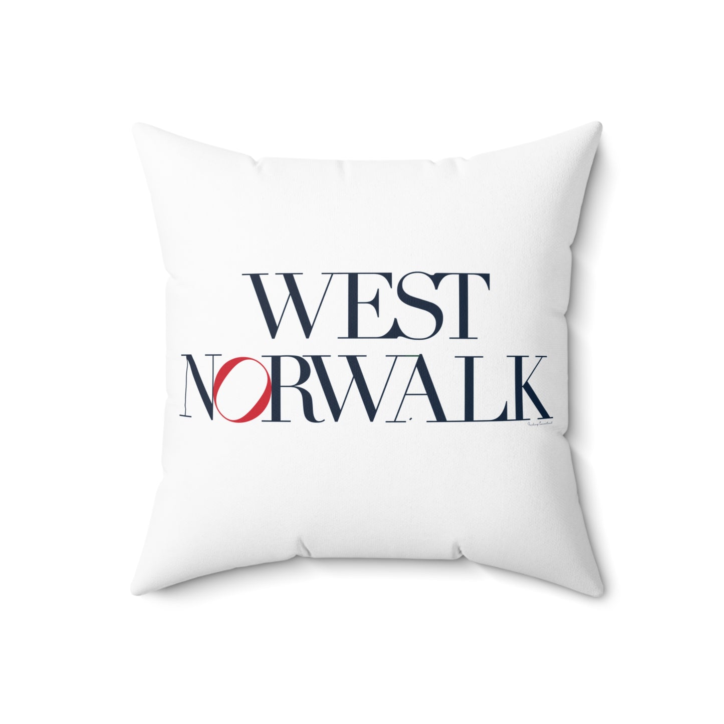 41 Tilt West Norwalk Spun Polyester Square Pillow