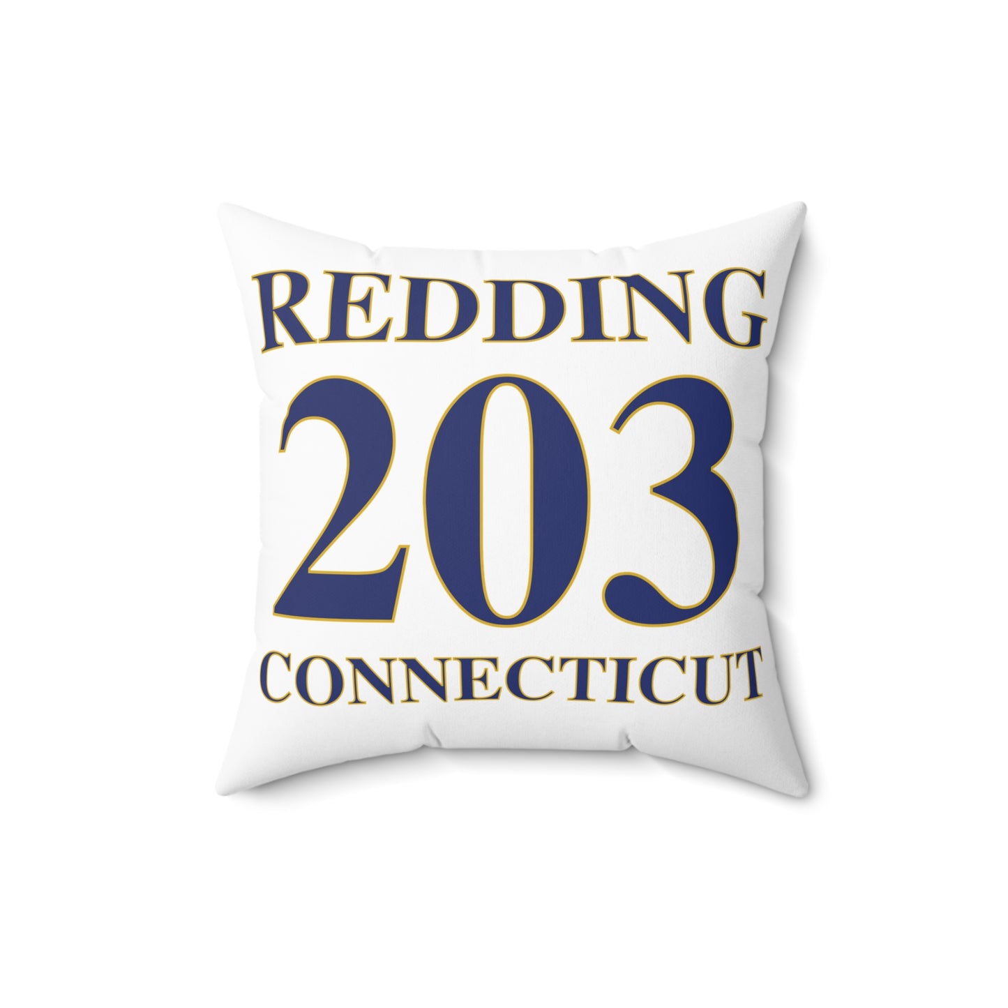Redding 203 Connecticut  Spun Polyester Square Pillow
