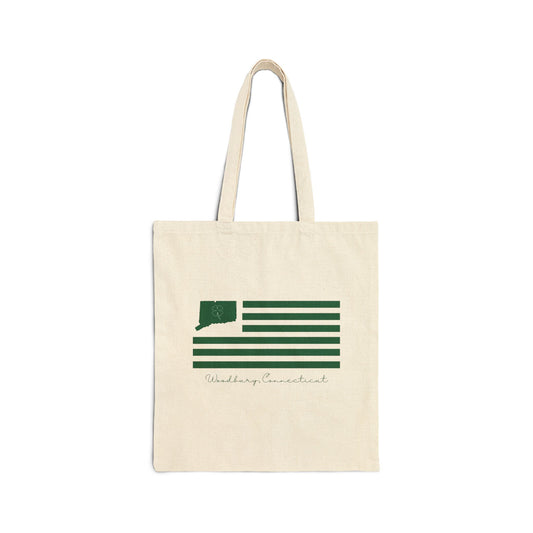 Woodbury St. Patrick’s Day Flag Cotton Canvas Tote Bag
