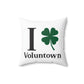 I Clover Voluntown Spun Polyester Square Pillow
