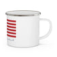 Bloomfield Connecticut Flag Enamel Camping Mug