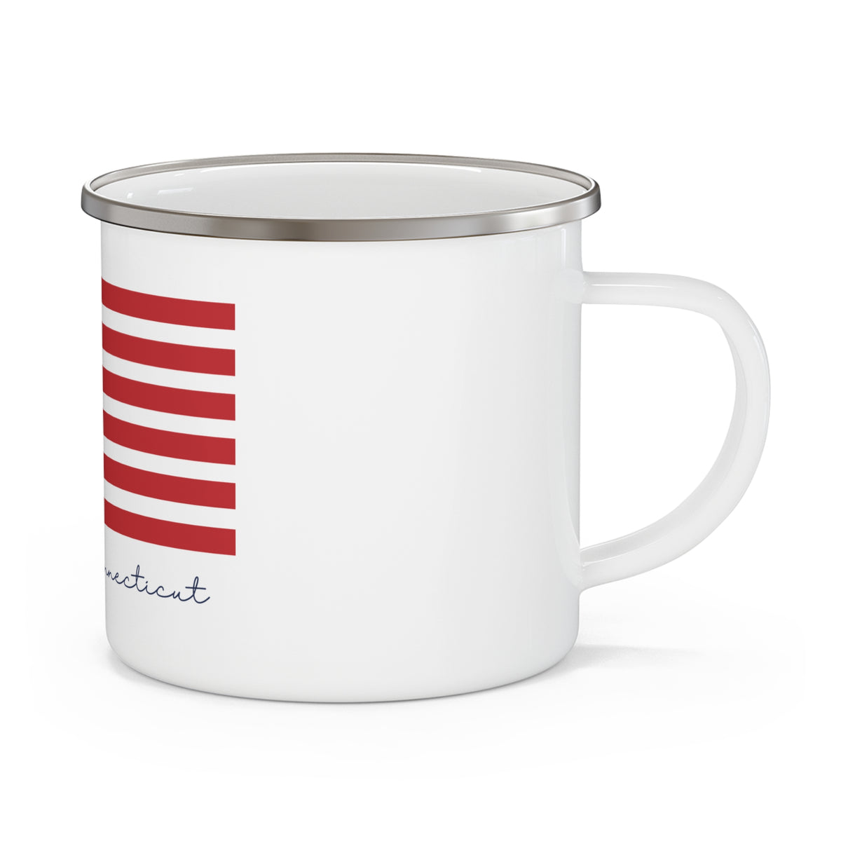Bloomfield Connecticut Flag Enamel Camping Mug