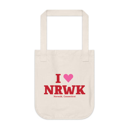 I Heart NRWK Organic Canvas Tote Bag