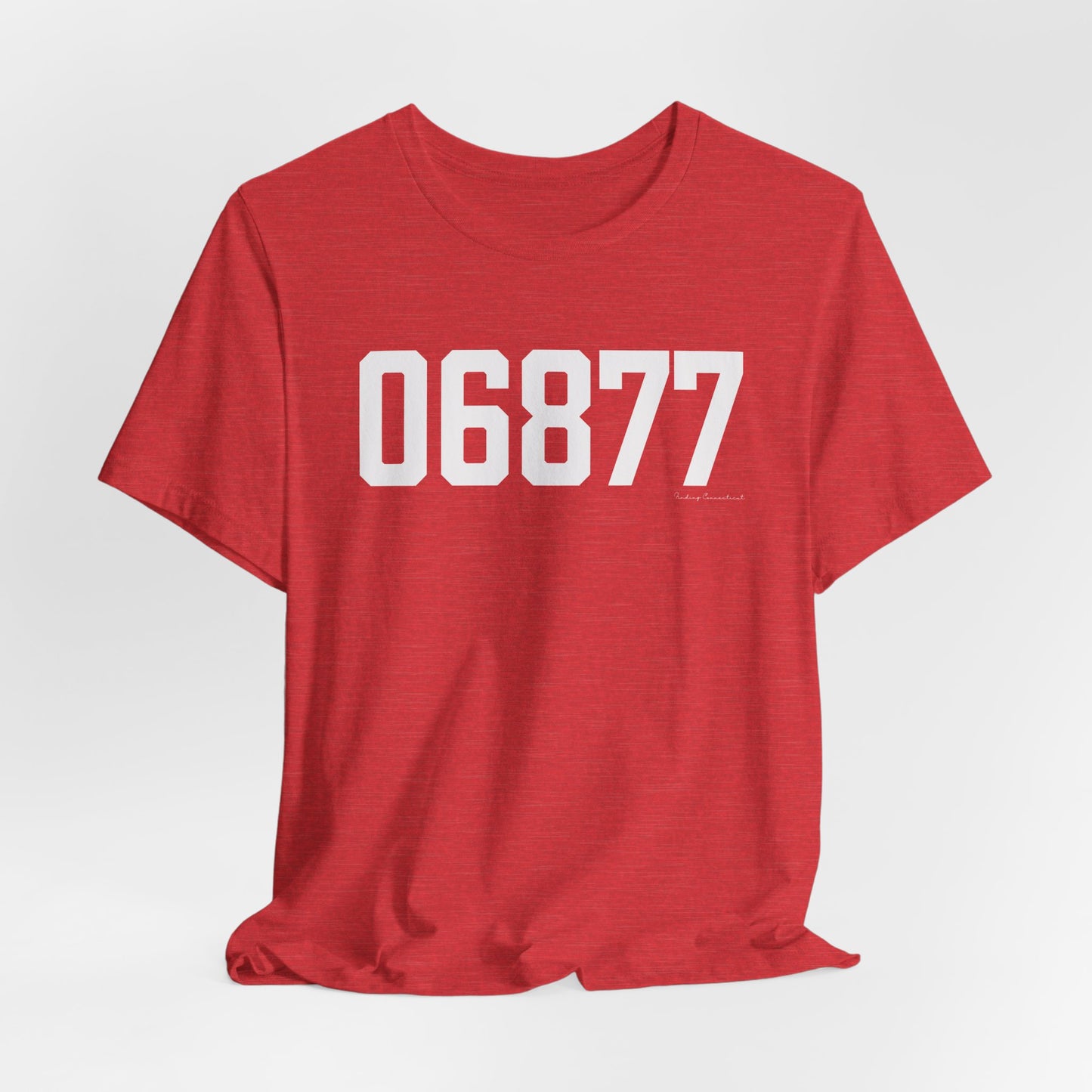 06877 Ridgefield CT Zip Code Unisex Jersey Short Sleeve T-Shirt